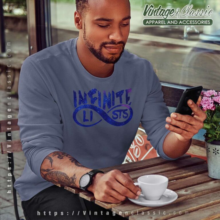 Infinite Lists Blue Galaxy Logo Sweatshirt Infinite Lists Blue Galaxy Logo Sweatshirt