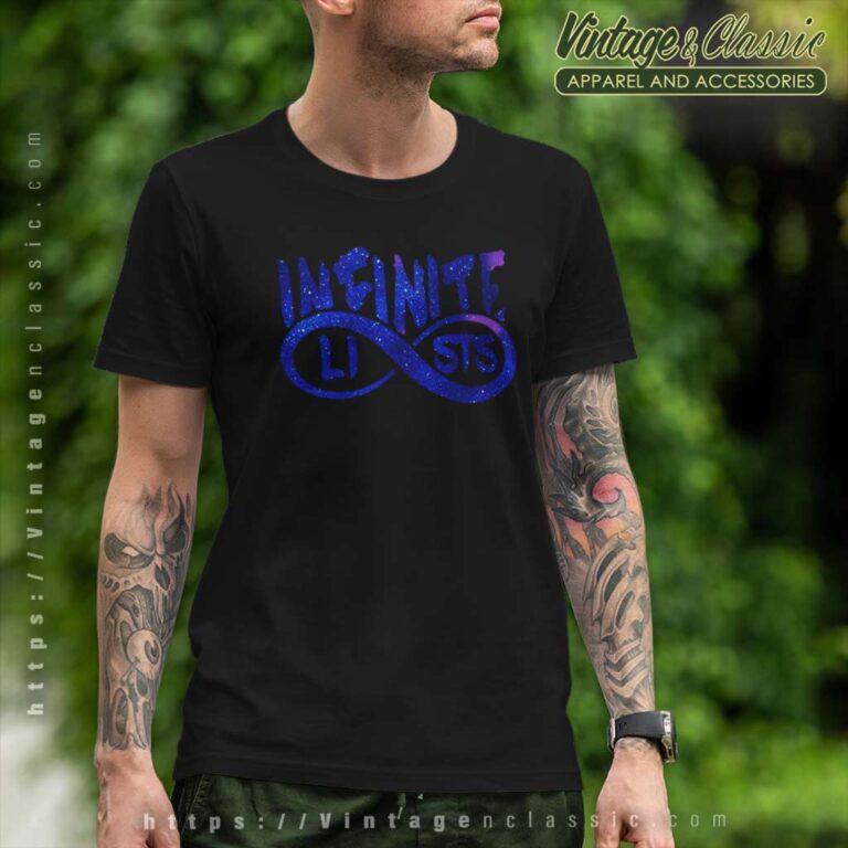 Infinite Lists Blue Galaxy Logo T Shirt Infinite Lists Blue Galaxy Logo T Shirt