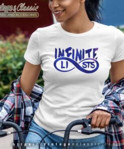 Infinite Lists Blue Galaxy Logo Shirt 5 Infinite Lists Blue Galaxy Logo Women TShirt