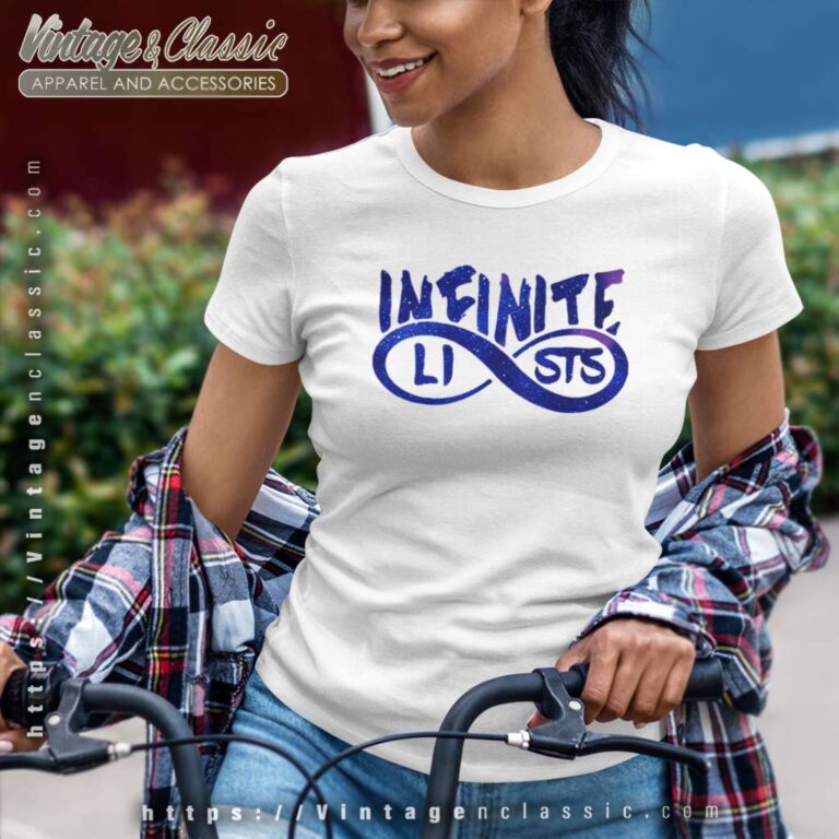 Infinite Lists Blue Galaxy Logo Women TShirt Infinite Lists Blue Galaxy Logo Women TShirt