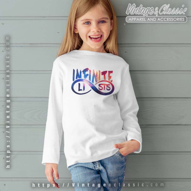 Infinite Lists Galaxy Logo Long Sleeve Youth and Kid Recovered Infinite Lists Galaxy Logo Long Sleeve Youth and Kid Recovered