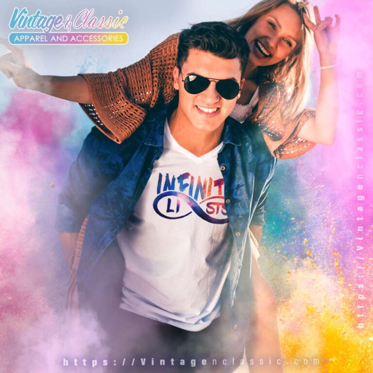 Infinite Lists Galaxy Logo V Neck TShirt Infinite Lists Galaxy Logo V Neck TShirt