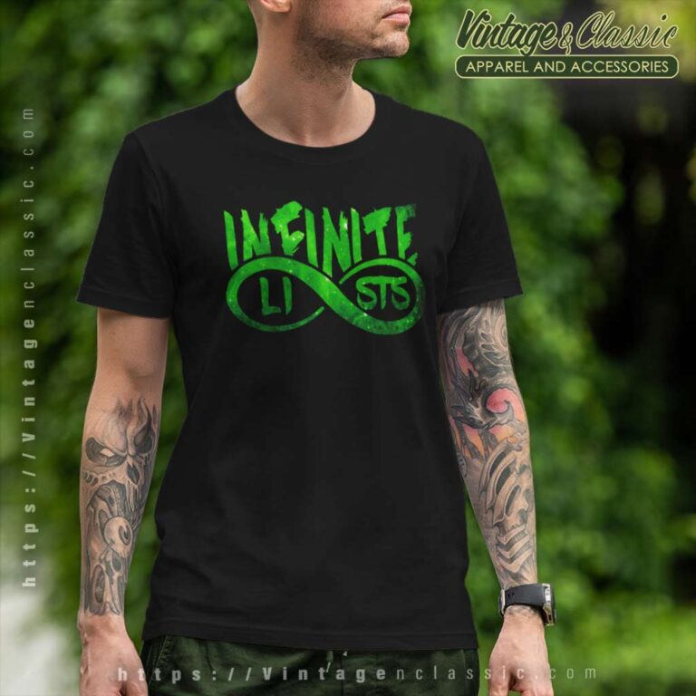 Infinite Lists Green Galaxy Logo T Shirt Infinite Lists Green Galaxy Logo T Shirt
