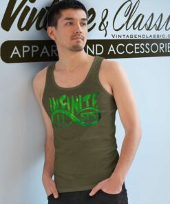 Infinite Lists Green Galaxy Logo Tank Top Racerback