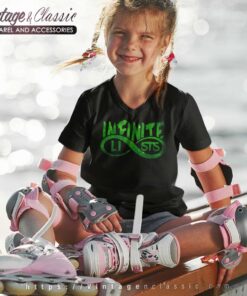 Infinite Lists Green Galaxy Logo V neck Youth and Kid Recovered