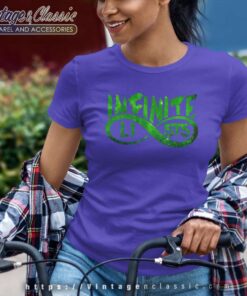 Infinite Lists Green Galaxy Logo Women TShirt