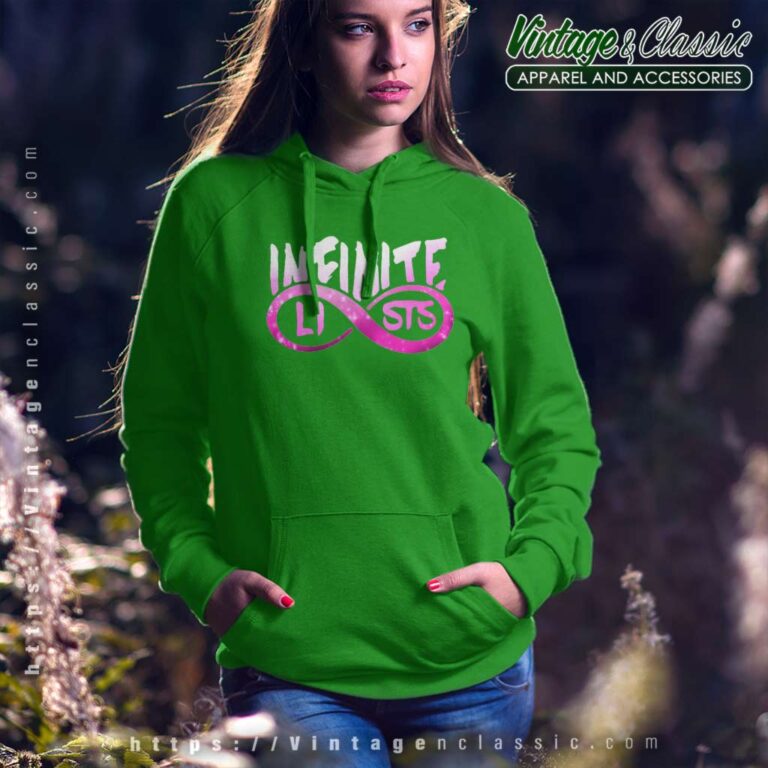 Infinite Lists Merch Pink Logo Hoodie Infinite Lists Merch Pink Logo Hoodie