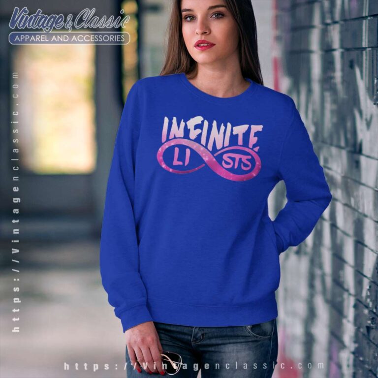 Infinite Lists Merch Pink Logo Sweatshirt Infinite Lists Merch Pink Logo Sweatshirt