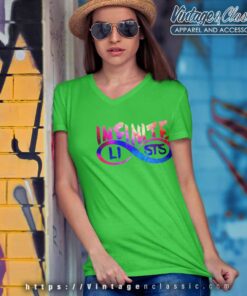 Infinite Lists Merch Shirt Galaxy Logo V Neck TShirt