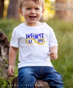 Infinite Lists Shirt Logo Gold T Shirt Youth and Kid