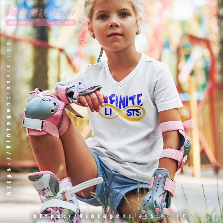 Infinite Lists Shirt Logo Gold V neck Youth and Kid Infinite Lists Shirt Logo Gold V neck Youth and Kid