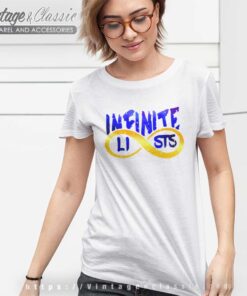 Infinite Lists Shirt Logo Gold Women TShirt