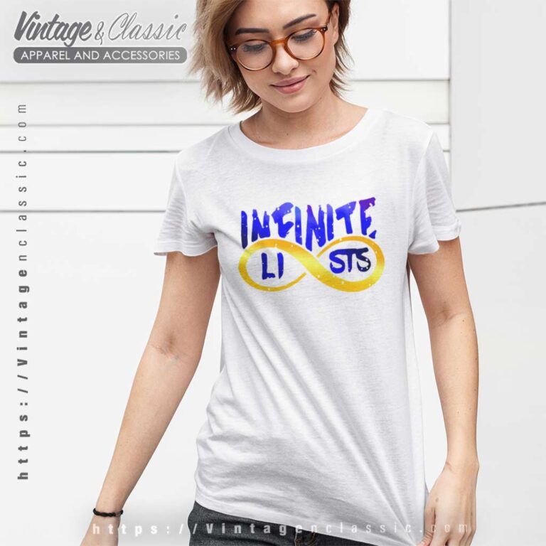 Infinite Lists Shirt Logo Gold Women TShirt Infinite Lists Shirt Logo Gold Women TShirt