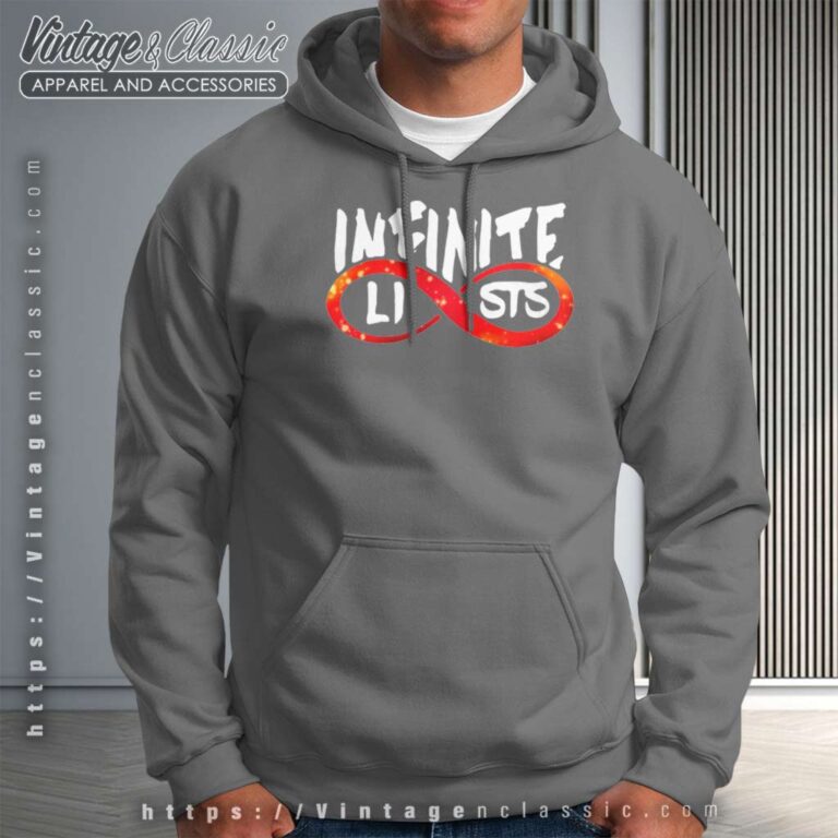 Infinite Lists Shirt Rolling Red Infinity Shape Hoodie Infinite Lists Shirt Rolling Red Infinity Shape Hoodie