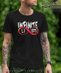 Infinite Lists Shirt Rolling Red Infinity Shape 4 Infinite Lists Shirt Rolling Red Infinity Shape T Shirt