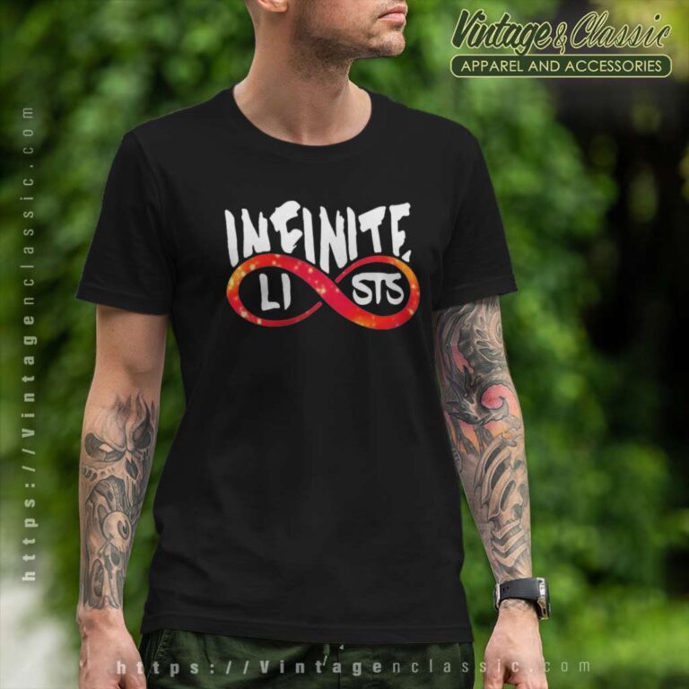Infinite Lists Shirt Rolling Red Infinity Shape T Shirt Infinite Lists Shirt Rolling Red Infinity Shape T Shirt