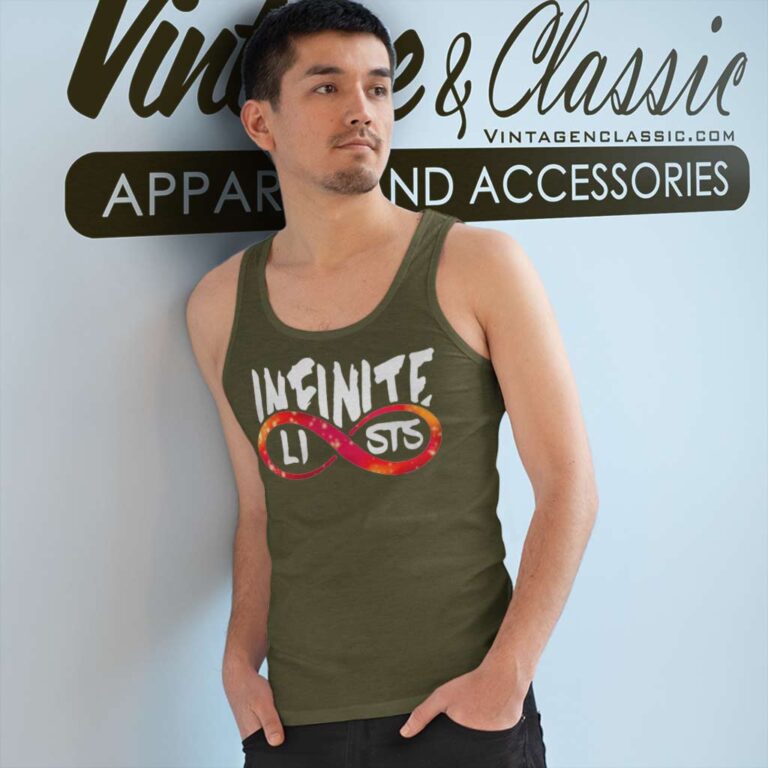 Infinite Lists Shirt Rolling Red Infinity Shape Tank Top Racerback Infinite Lists Shirt Rolling Red Infinity Shape Tank Top Racerback