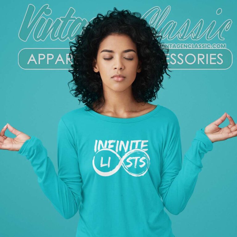 Infinite Lists Shirt Two Tone Long Sleeve Tee Infinite Lists Shirt Two Tone Long Sleeve Tee