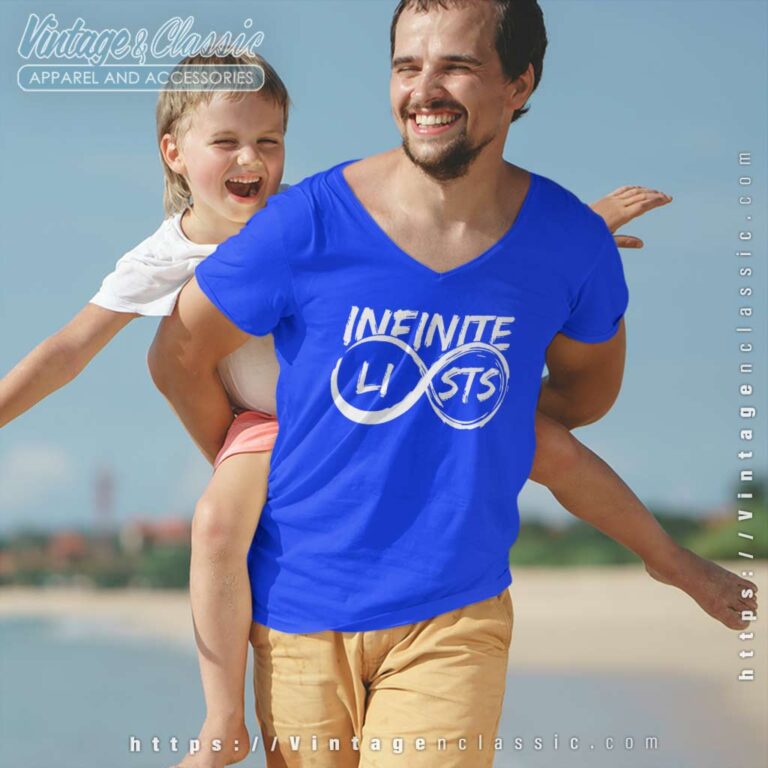 Infinite Lists Shirt Two Tone V Neck TShirt Infinite Lists Shirt Two Tone V Neck TShirt