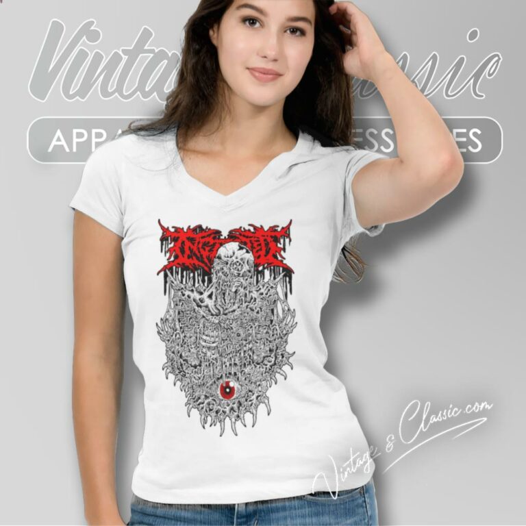 Ingested Death Metal V Neck TShirt Ingested Death Metal V Neck TShirt