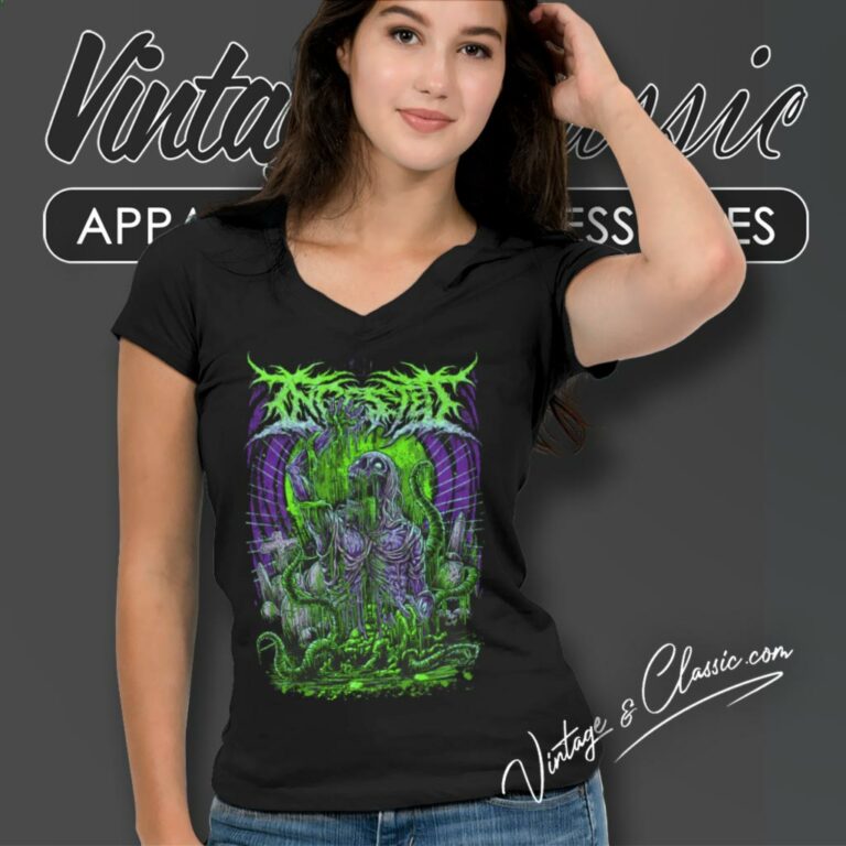 Ingested Zombie V Neck TShirt Ingested Zombie V Neck TShirt
