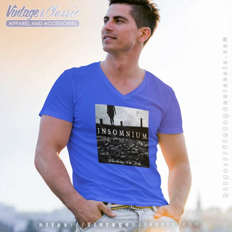 Insomnium Shirt Where The Last Wave Broke V Neck TShirt Insomnium Shirt Where The Last Wave Broke V Neck TShirt