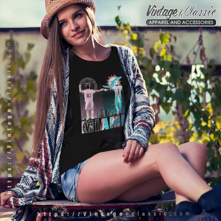 Inter Miami Messi And Dolphins Tagovailoa City Champions Women TShirt Inter Miami Messi And Dolphins Tagovailoa City Champions Women TShirt