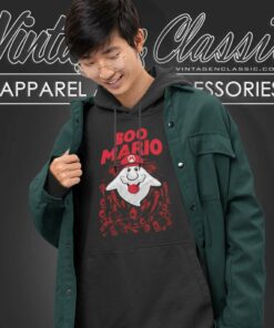 Into The Void Boo Mario Game Hoodie