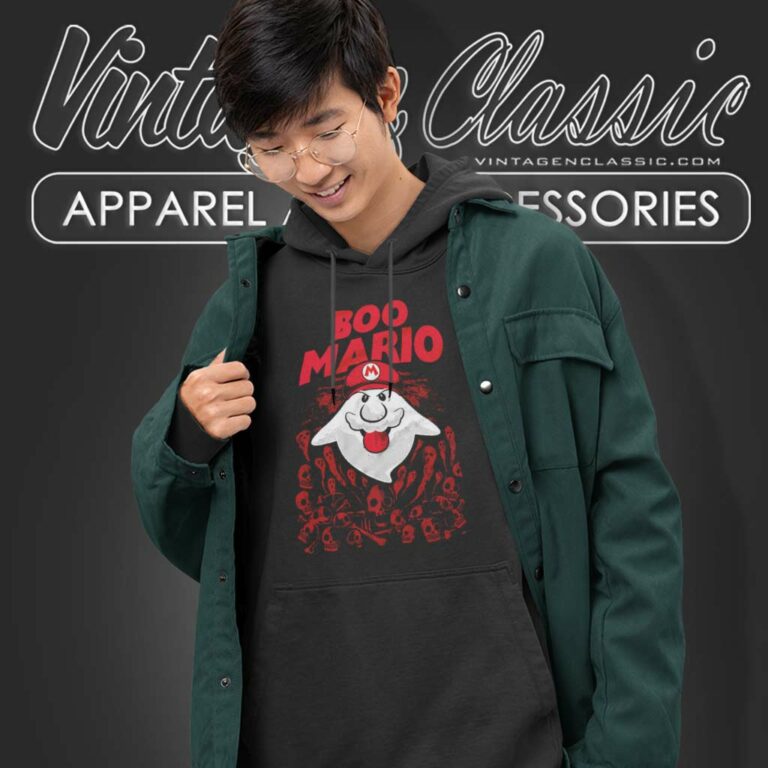 Into The Void Boo Mario Game Hoodie Into The Void Boo Mario Game Hoodie