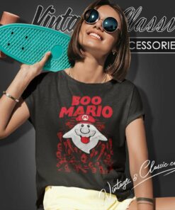 Into The Void Boo Mario Game Women TShirt