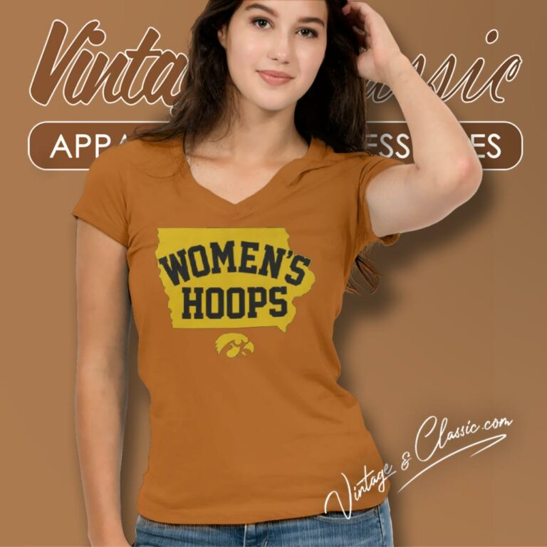Iowa Basketball Women's Hoops V Neck TShirt Iowa Basketball Women's Hoops V Neck TShirt