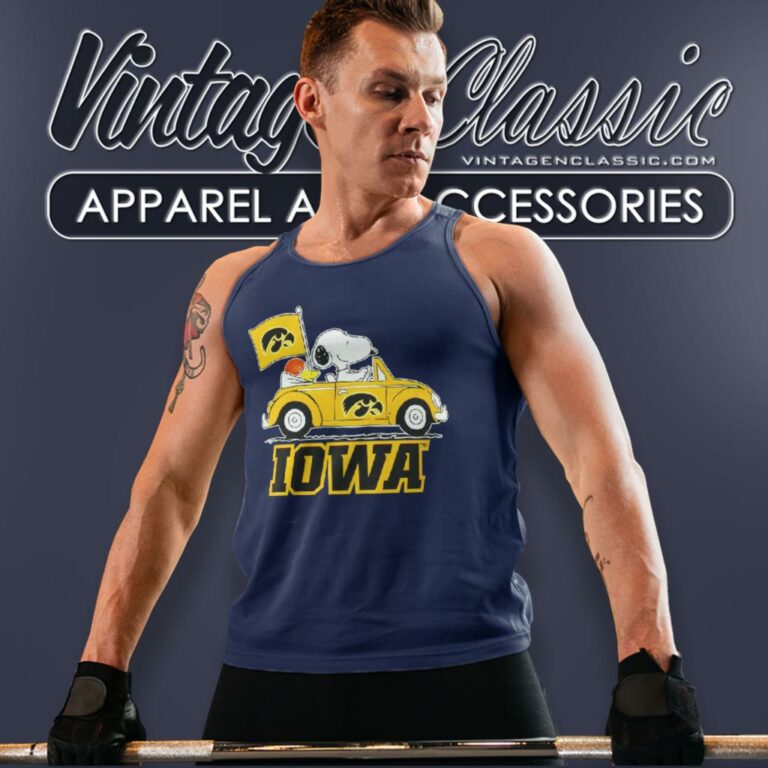 Iowa Hawkeyes Basketball Snoopy Dog Driving Car Tank Top Racerback Iowa Hawkeyes Basketball Snoopy Dog Driving Car Tank Top Racerback