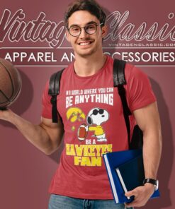 Iowa Hawkeyes Snoopy Be A Fan T Shirt