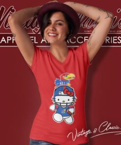 Iowa State Cyclones Hello Kitty V Neck TShirt
