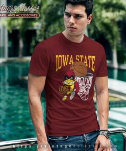 Iowa State University Shirt Cardinal Cyclones Basketball T Shirt