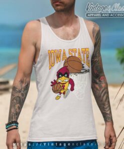 Iowa State University Shirt Cardinal Cyclones Basketball Tank Top Racerback