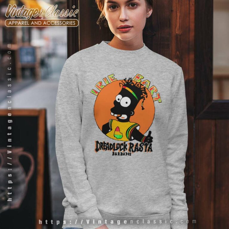 Irie Bart The Simpsons Dreadlock Rasta Barbados Sweatshirt Irie Bart The Simpsons Dreadlock Rasta Barbados Sweatshirt