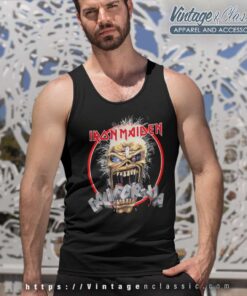 Iron Maiden 1988 California Tour Shirt 4 Iron Maiden 1988 California Tour Tank Top Racerback