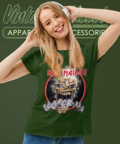 Iron Maiden 1988 California Tour Shirt 7 Iron Maiden 1988 California Tour Women TShirt