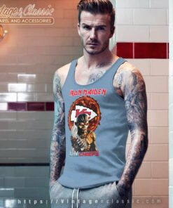 Iron Maiden Kansas City Chiefs LVII Super Bowl Shirt 4 Iron Maiden Kansas City Chiefs Lvii Super Bowl Tank Top Racerback