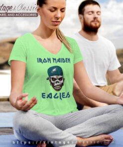 Iron Maiden Philadelphia Eagles Shirt 4 Iron Maiden Philadelphia Eagles V Neck TShirt