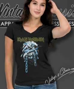 Iron Maiden Powerslave Eddie V Neck TShirt