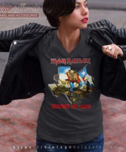 Iron Maiden Remember The Alamo Shirt 6 Iron Maiden Remember The Alamo V Neck TShirt