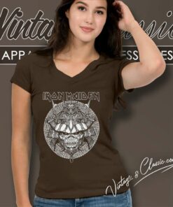 Iron Maiden Samurai Graphic Shirt 5 Iron Maiden Samurai Graphic V Neck TShirt
