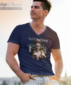 Iron Maiden Shirt 1995 The X Factor Album 6 Iron Maiden Shirt 1995 The X Factor Album V Neck TShirt
