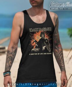 Iron Maiden Shirt A Matter Of Life And Death 2006 Tour 4 Iron Maiden Shirt A Matter Of Life And Death 2006 Tour Tank Top Racerback