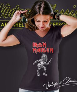 Iron Maiden Shirt Autumn Tour 1980 8 Iron Maiden Shirt Autumn Tour 1980 V Neck TShirt