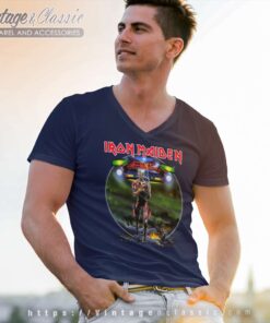 Iron Maiden Shirt Eddie Lives Somewhere On Tour 6 Iron Maiden Shirt Eddie Lives Somewhere On Tour V Neck TShirt