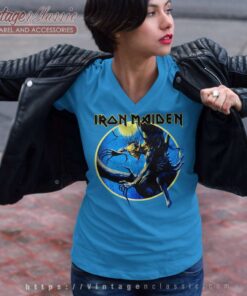 Iron Maiden Shirt Fear Of The Dark European Tour 6 Iron Maiden Shirt Fear Of The Dark European Tour V Neck TShirt