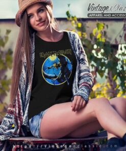 Iron Maiden Shirt Fear Of The Dark European Tour 7 Iron Maiden Shirt Fear Of The Dark European Tour Women TShirt